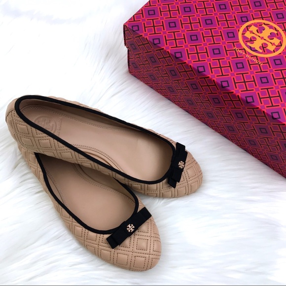 tory burch quilted ballet flats